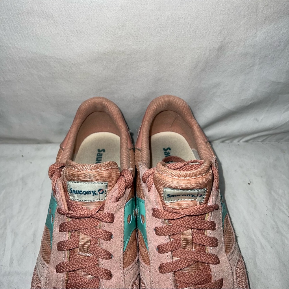 Women’s Saucony Shadow Original Pink Green S1108-643 Size 8.5 - Picture 4 of 9
